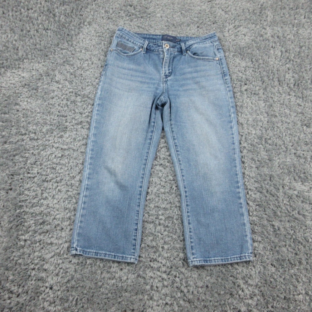 Levis Demi Curve Jeans Womens 6 Mid Rise Straight Stretch Denim Classic 31x21.5*
